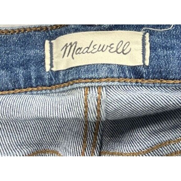 Madewell 9'' Mid-Rise Skinny Crop Womens 26 Blue Medium Wash Button Fly - Picture 4 of 11